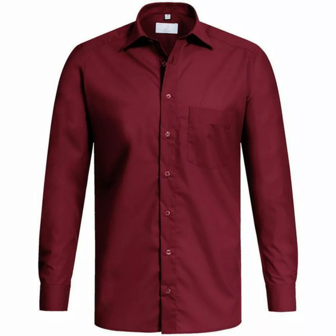 GREIFF Langarmhemd Greiff Corporate Hemd BASIC Herren OEKO TEX® Bordeaux 37 günstig online kaufen