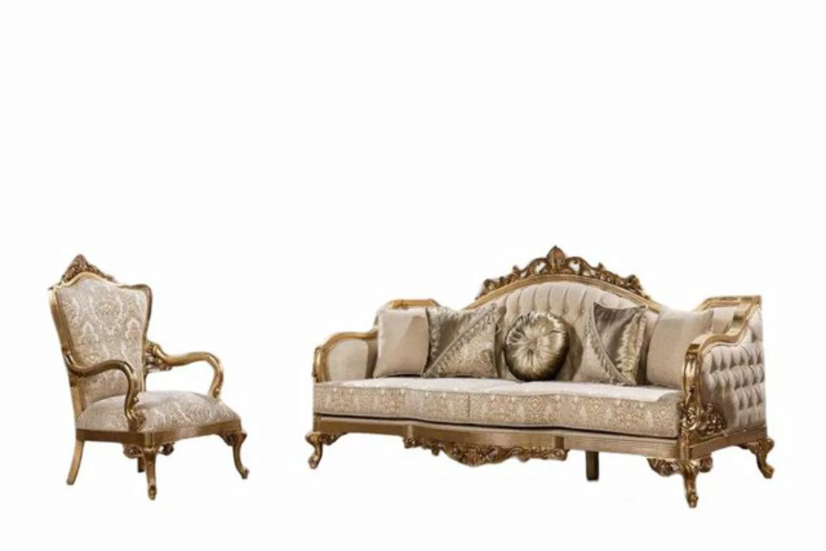 JVmoebel Sofa, Klassische Designer Couch Club Möbel Couchen 3+1 Sitzer Pols günstig online kaufen
