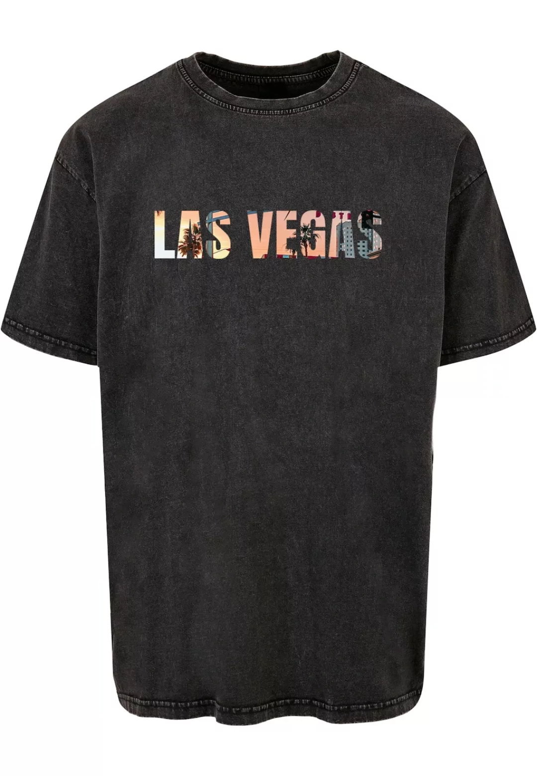 Merchcode T-Shirt "Merchcode Herren Las Vegas X Acid Washed Heavy Oversize günstig online kaufen