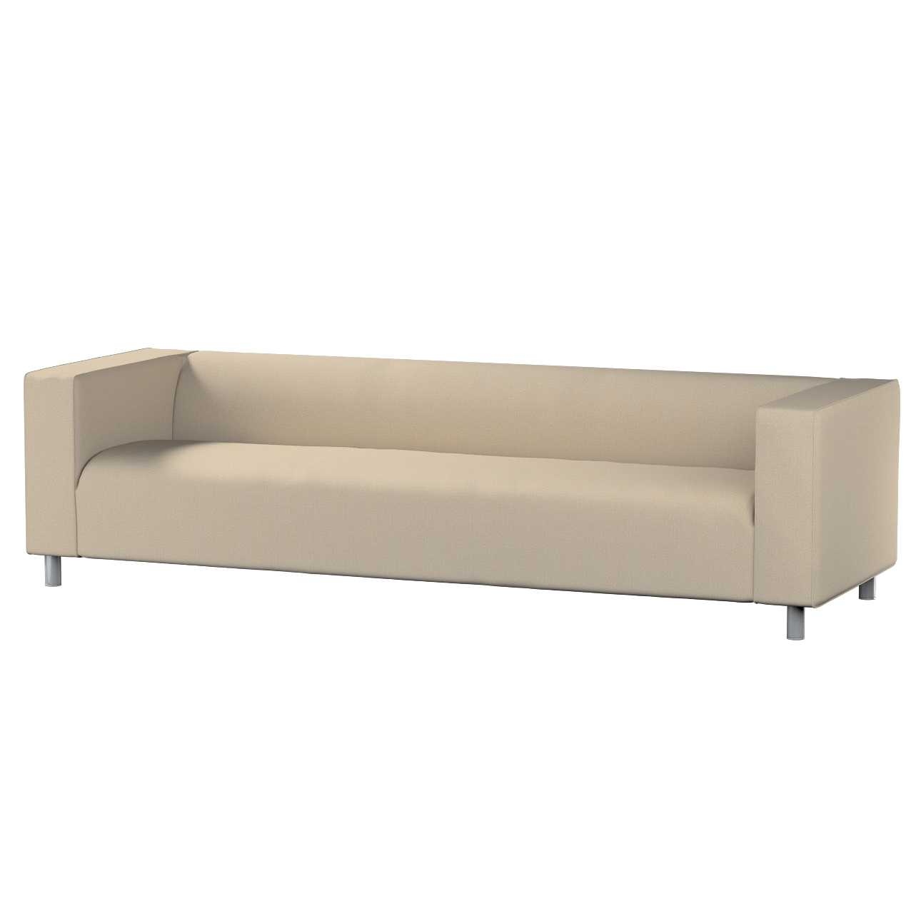 Bezug für Klippan 4-Sitzer Sofa, beige, Bezug für Klippan 4-Sitzer, Edinbur günstig online kaufen