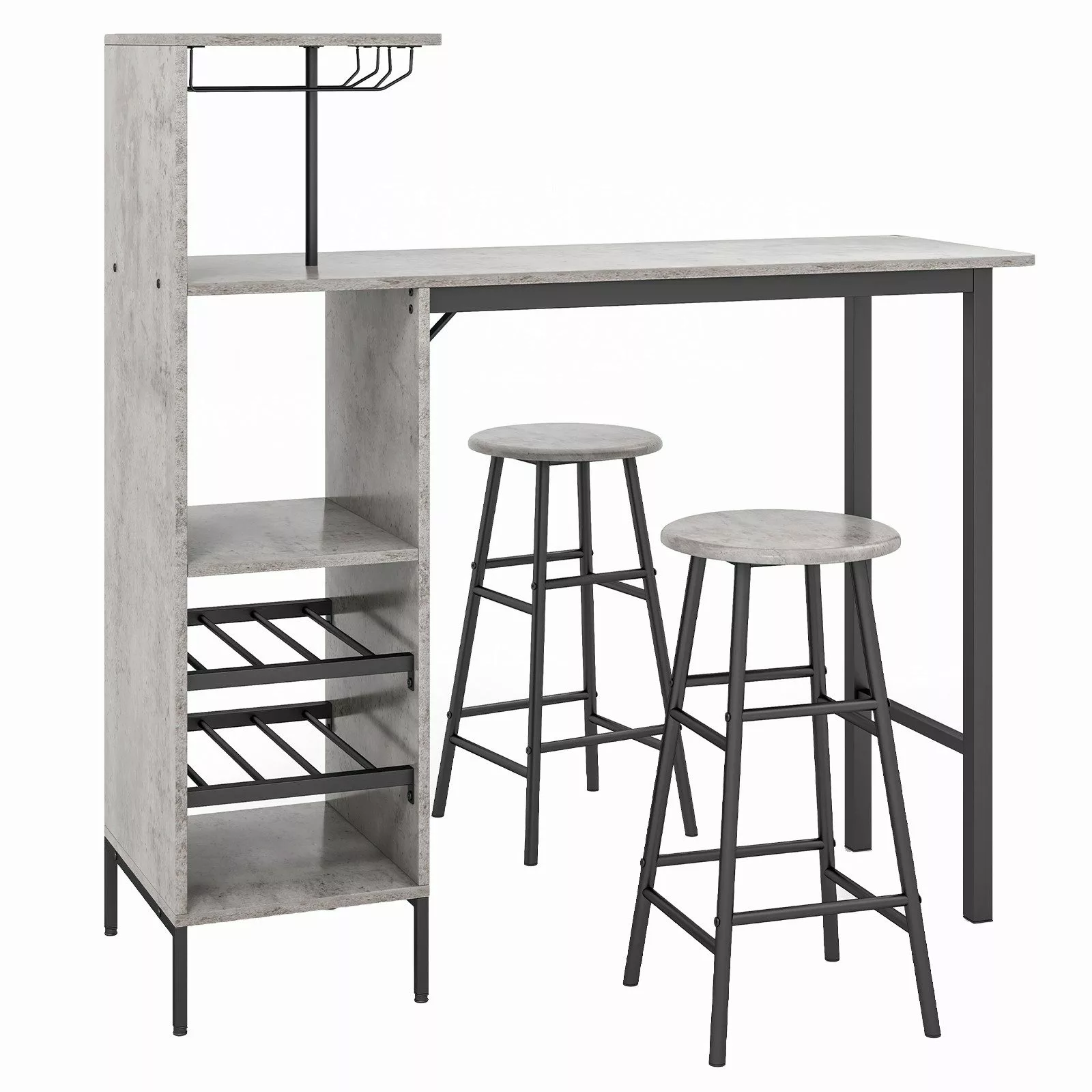 COSTWAY Bartisch (3 TLG. mit Hockern), günstig online kaufen