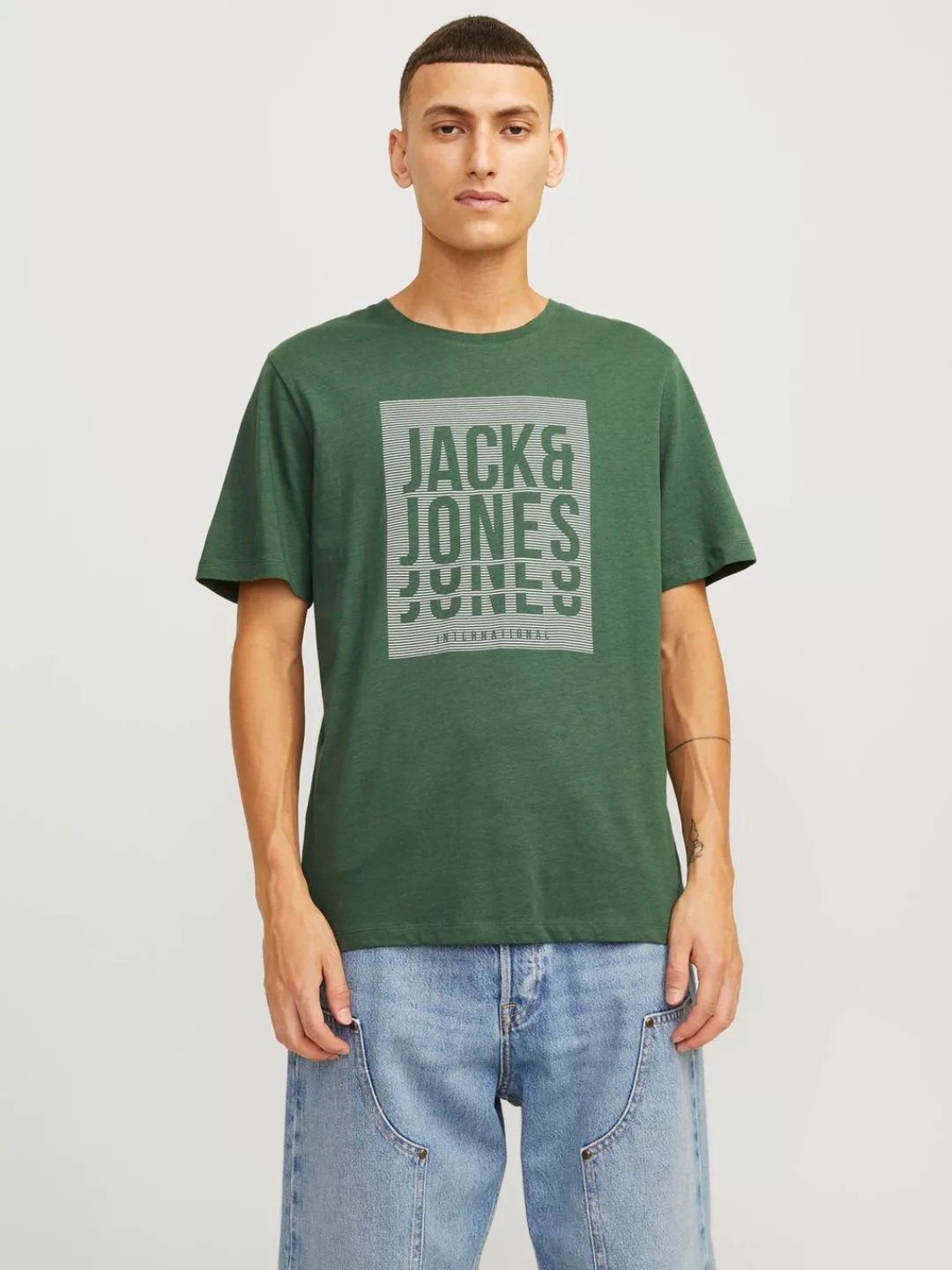 Jack & Jones T-Shirt JJFLINT TEE SS CREW NECK günstig online kaufen