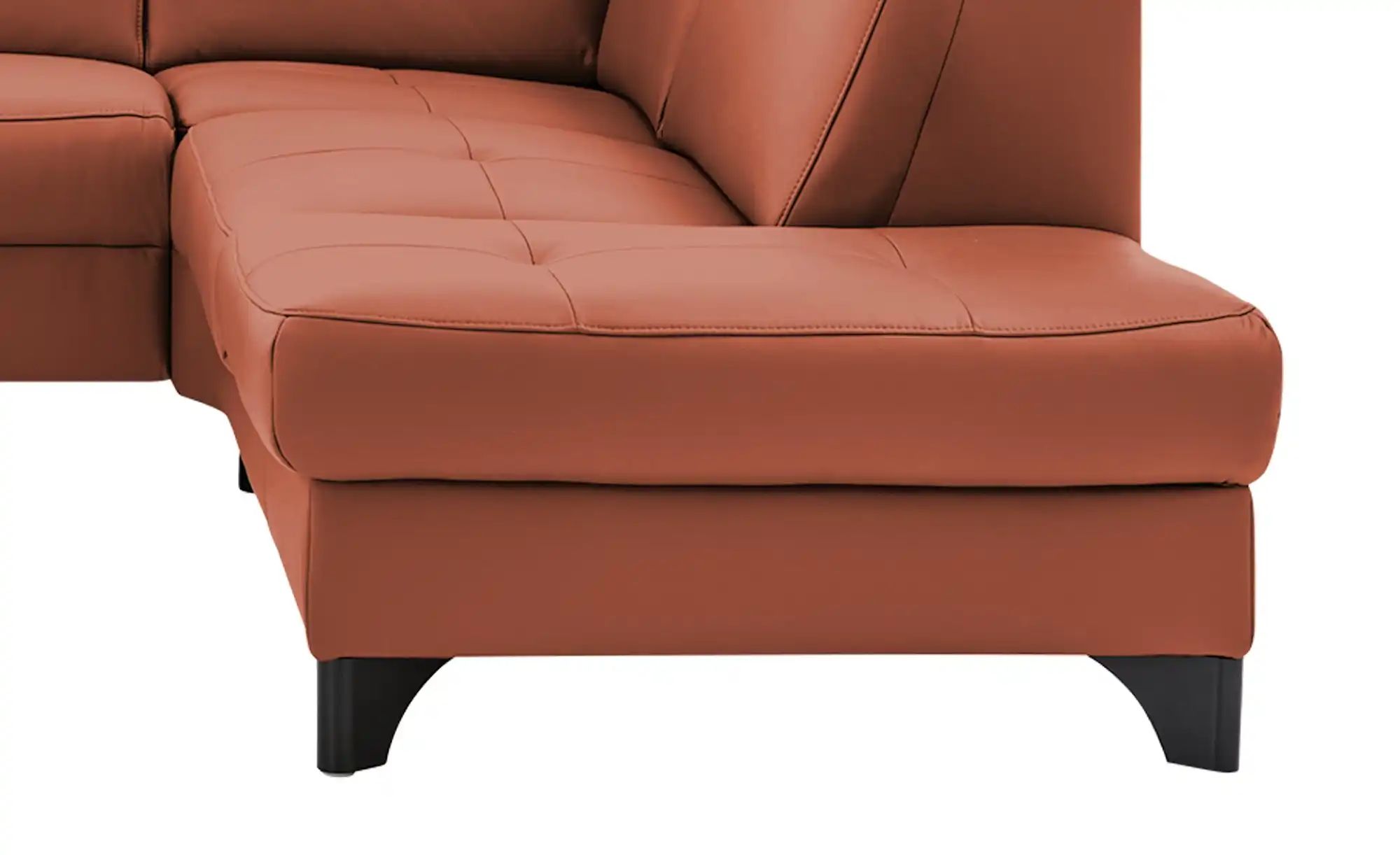 meinSofa Ecksofa Echtleder Linda ¦ rot ¦ Maße (cm): B: 261 H: 98 T: 209.0 P günstig online kaufen