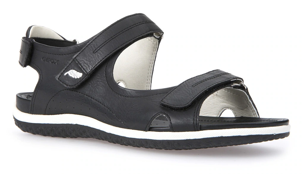 Geox Sandale "D SANDAL VEGA", Sommerschuh, Sandalette, Klettschuh, mit Lede günstig online kaufen