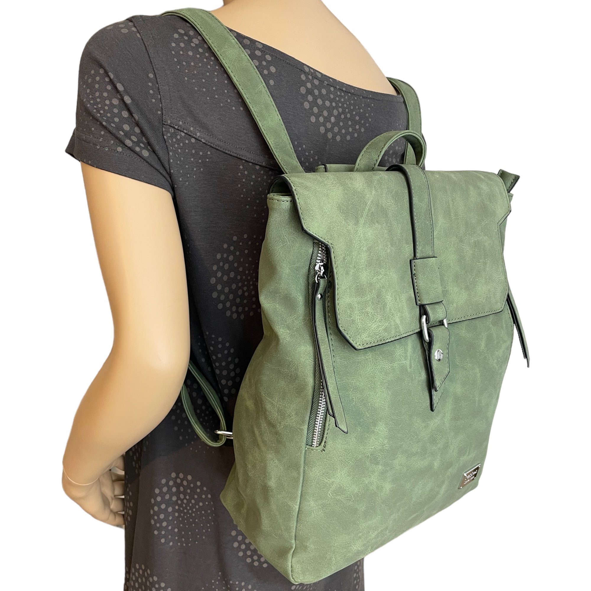 Taschen4life Cityrucksack 2in1 Damen Multifunktions Rucksacktasche günstig online kaufen