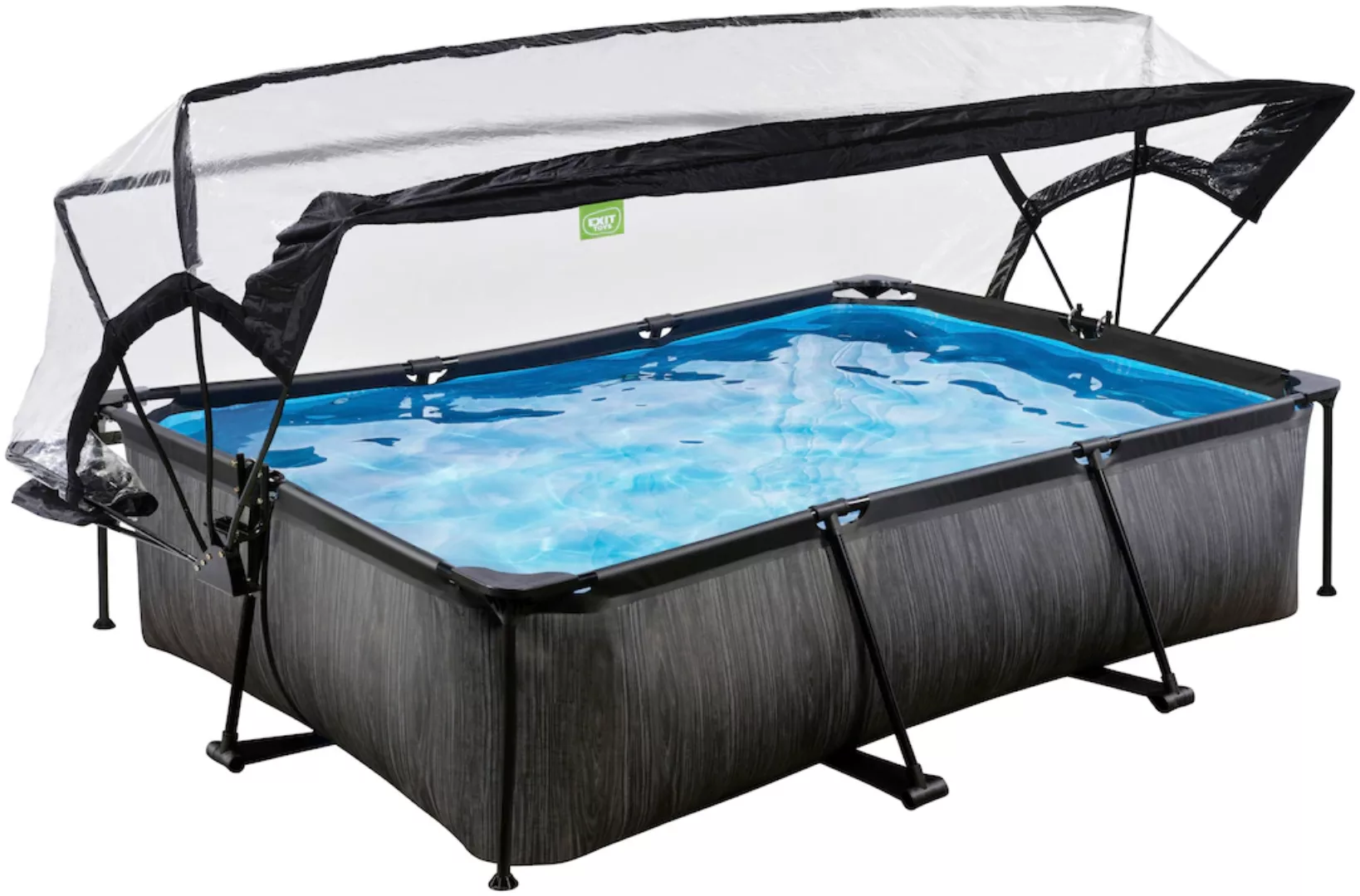 EXIT Framepool "Black Wood Pool 300x200x65cm", (Set, 3 tlg.), BxLxH: 200x30 günstig online kaufen