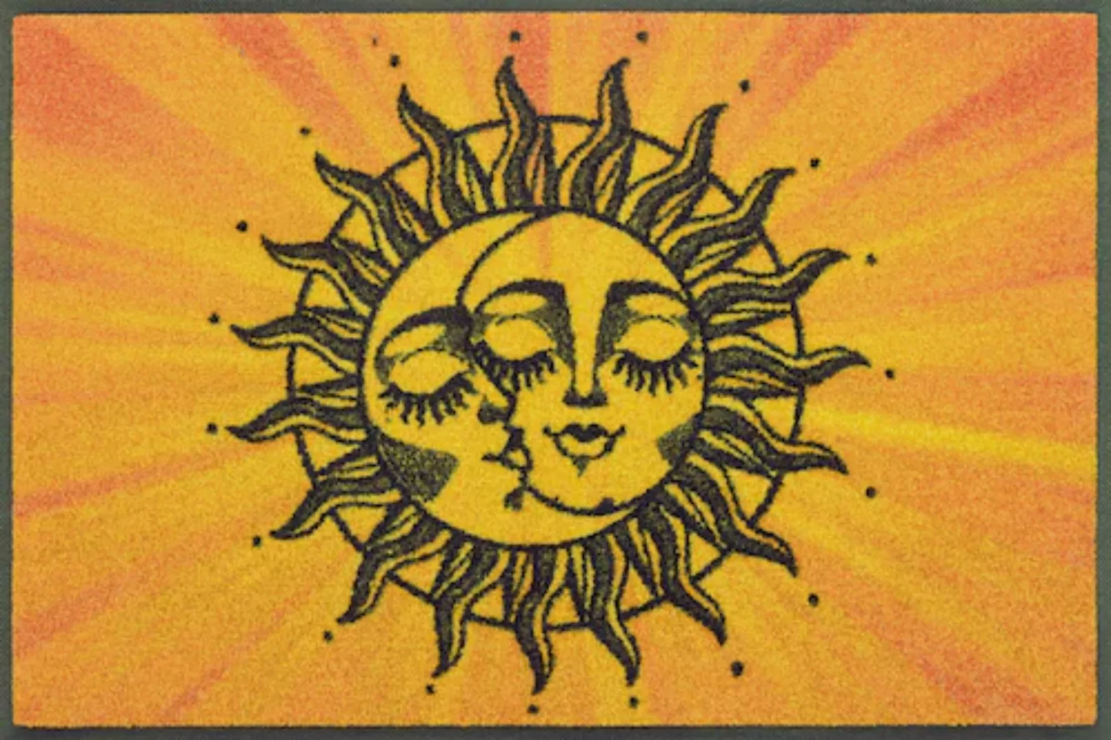 wash+dry by Kleen-Tex Fußmatte »Kiss the sun«, rechteckig, 7 mm Höhe günstig online kaufen