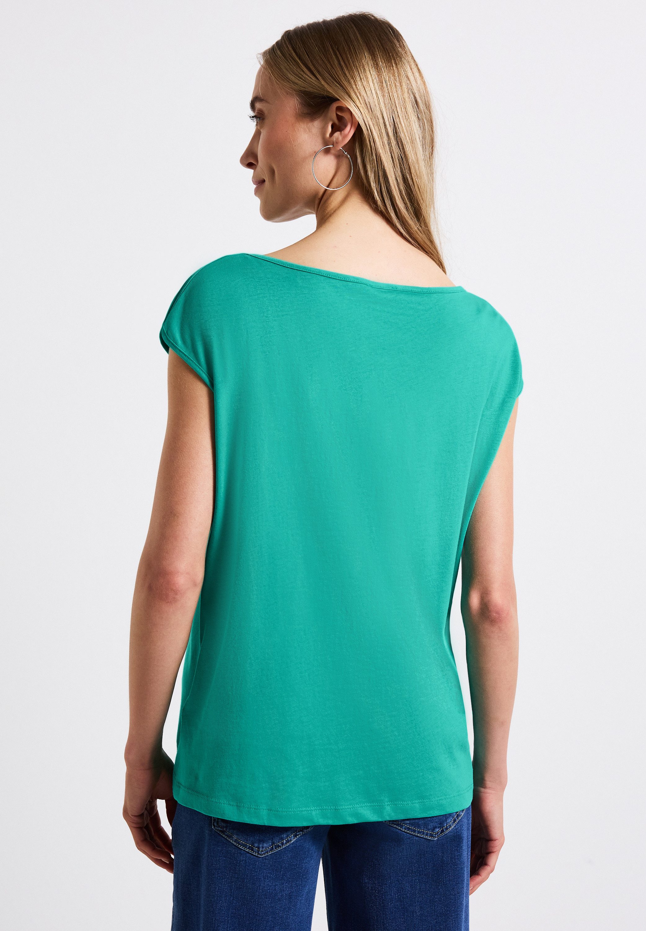 STREET ONE T-Shirt, mit U-Boot-Ausschnitt günstig online kaufen
