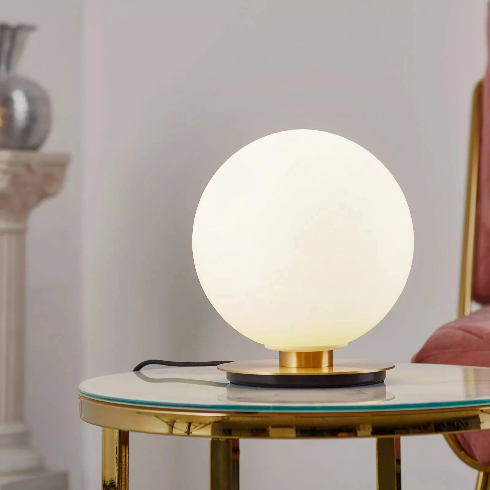 Audo TR Bulb Tischlampe 22cm Messing/opal matt günstig online kaufen