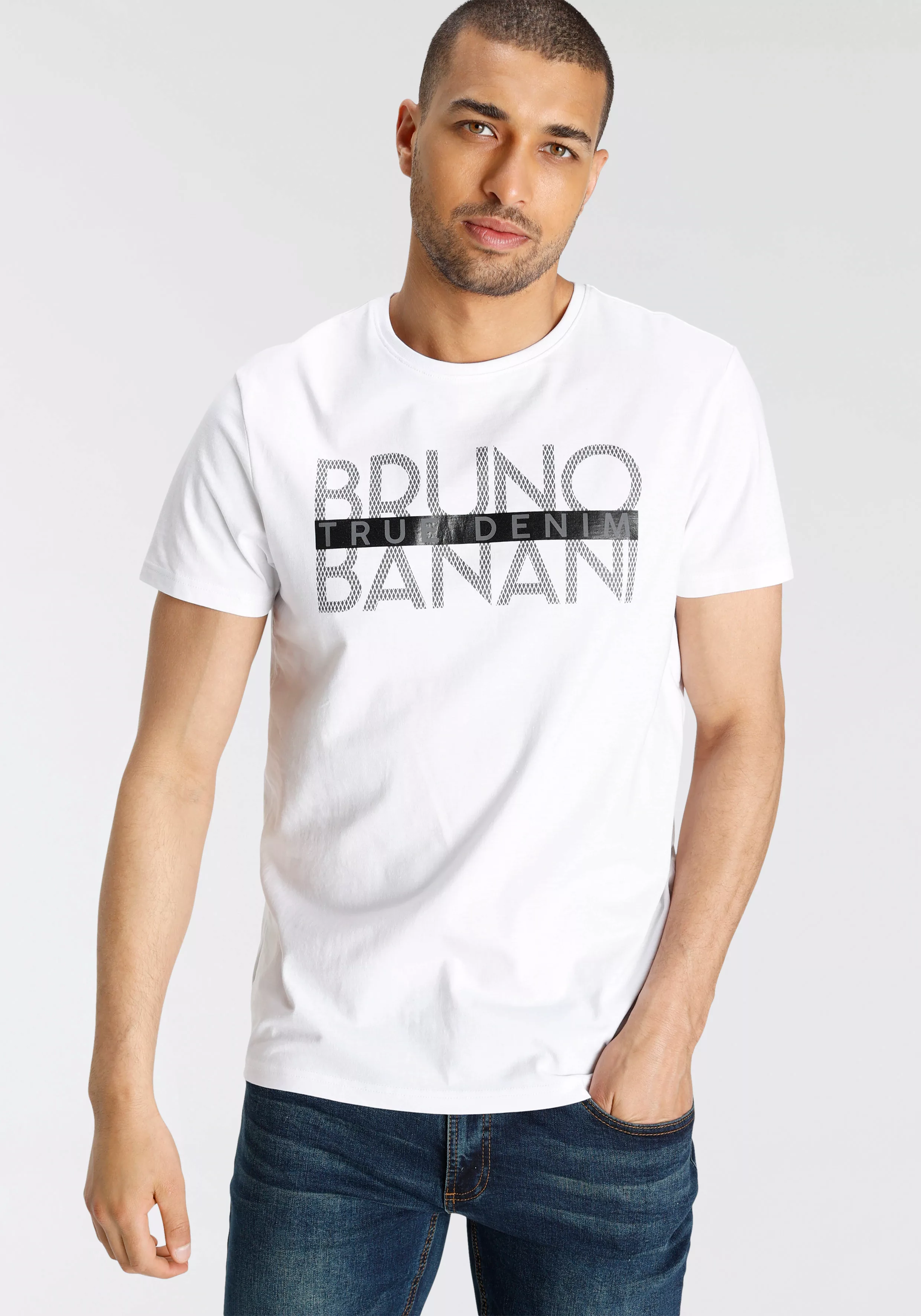 Bruno Banani T-Shirt mit glänzendem Print günstig online kaufen
