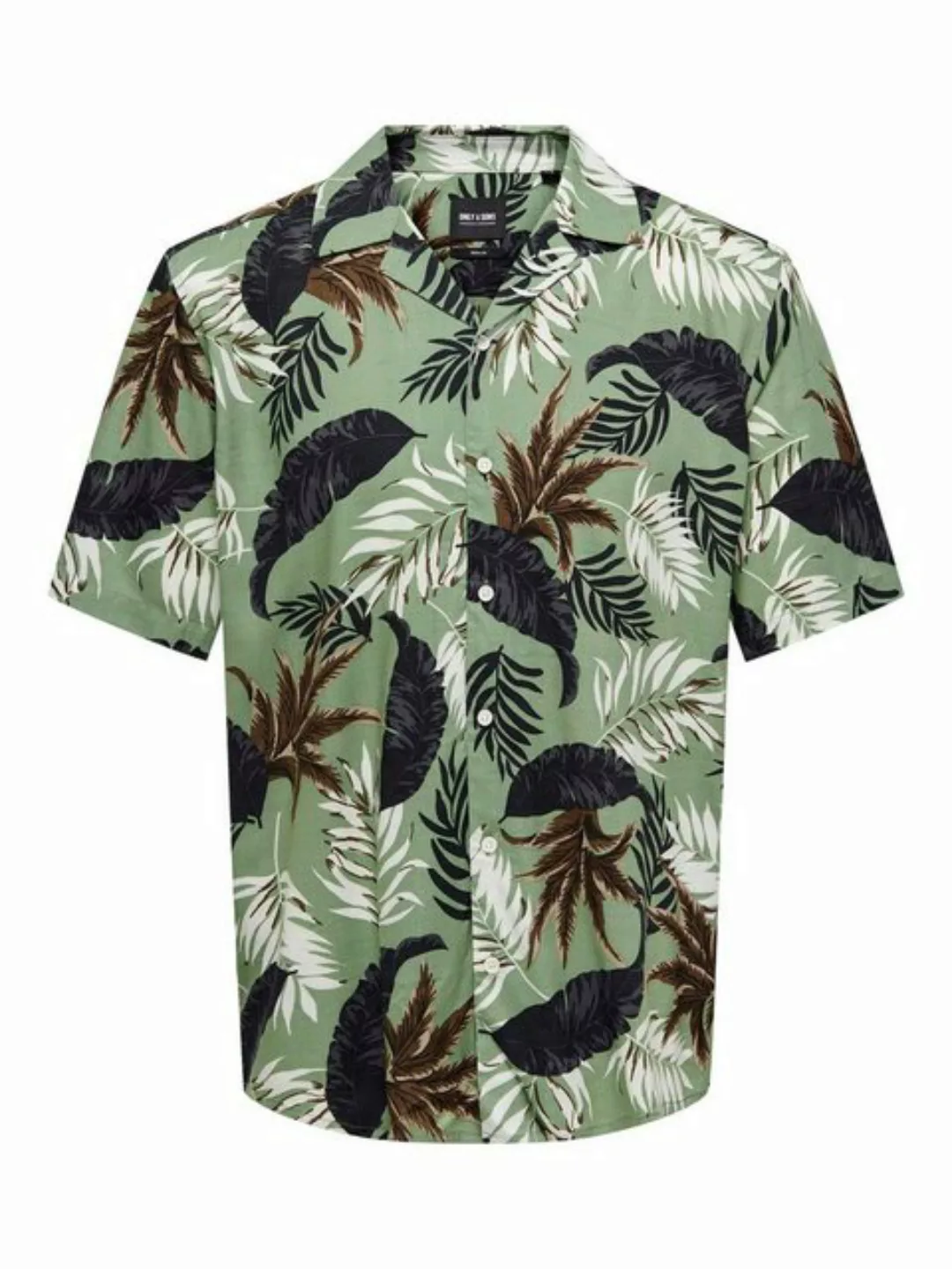 ONLY & SONS Hawaiihemd "ONSWAYNE LIFE AOP SS VISCOSE SHIRT NOOS" günstig online kaufen