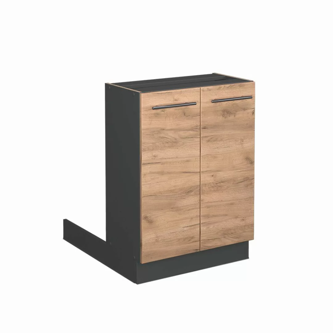 Vicco Unterschrank Fame-Line, Goldkraft Eiche/Anthrazit, 60 günstig online kaufen