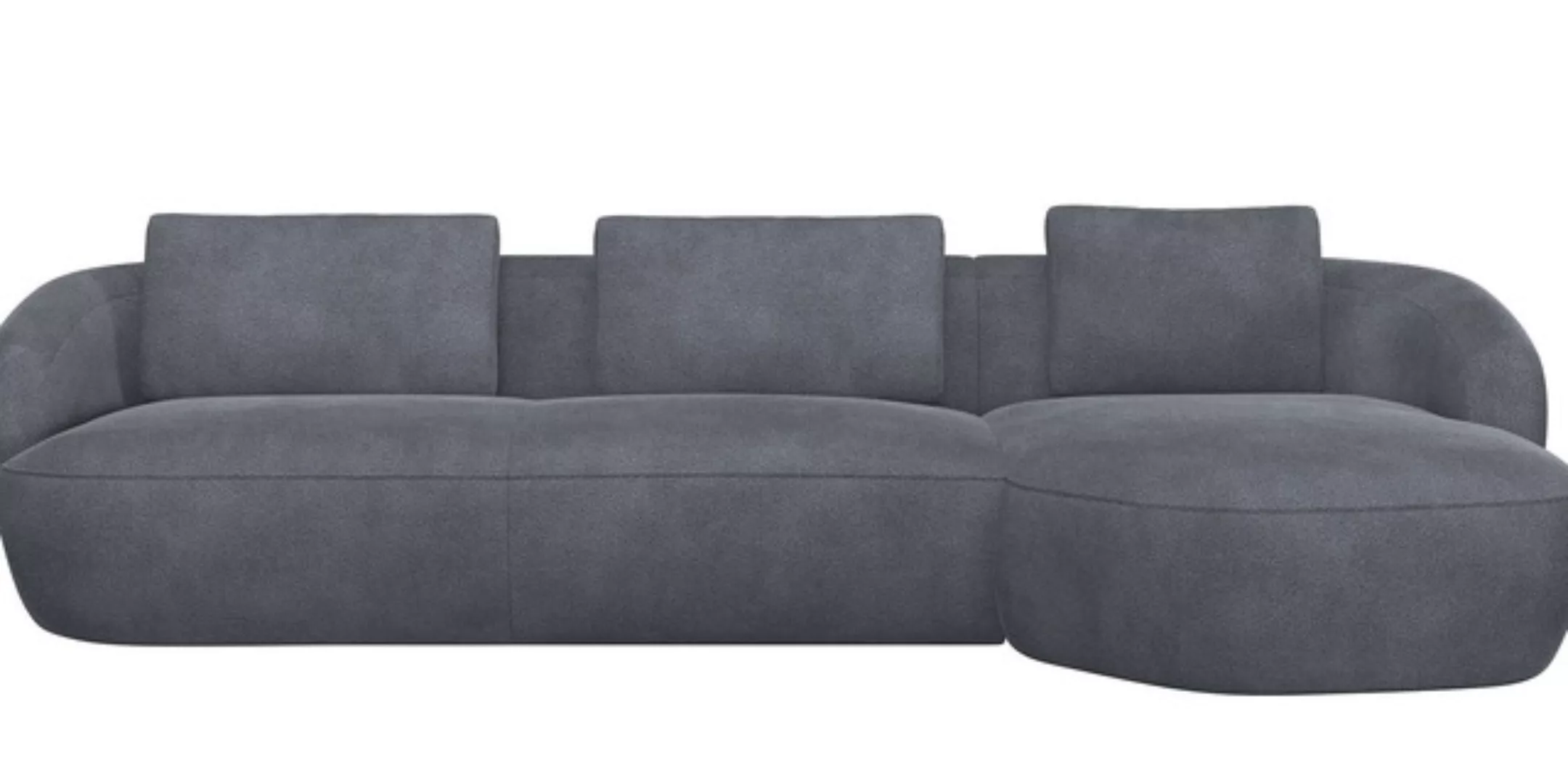 FLEXLUX Wohnlandschaft »Torino, rund, L-Form, Sofa-Ecke mit Recamiere, Long günstig online kaufen