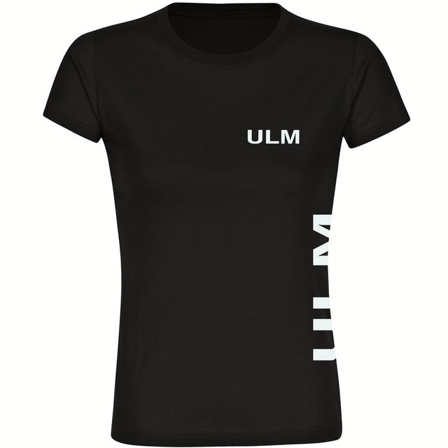 multifanshop T-Shirt Damen Ulm - Brust & Seite - Frauen günstig online kaufen