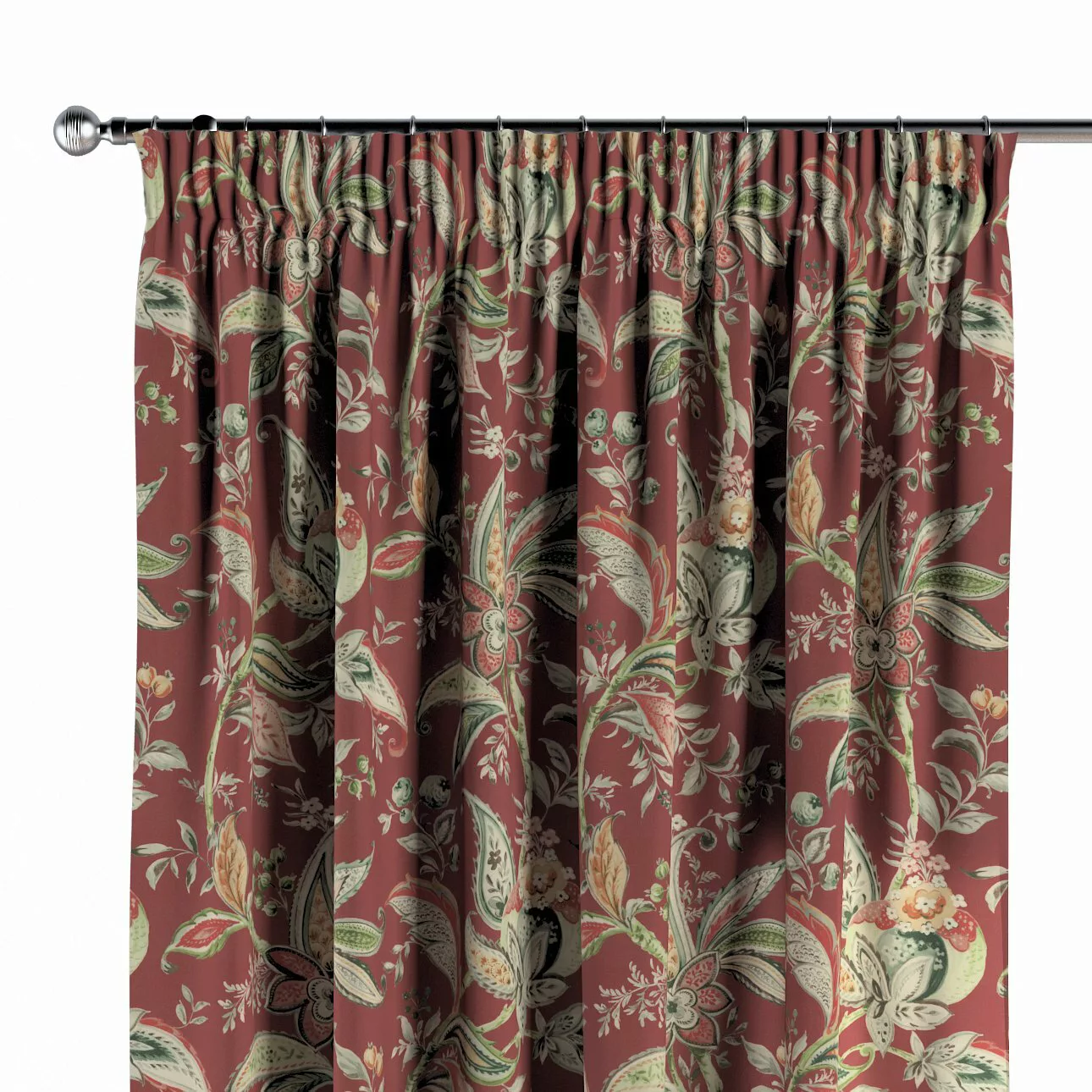 Vorhang mit Kräuselband, rot, Gardenia (142-12) günstig online kaufen