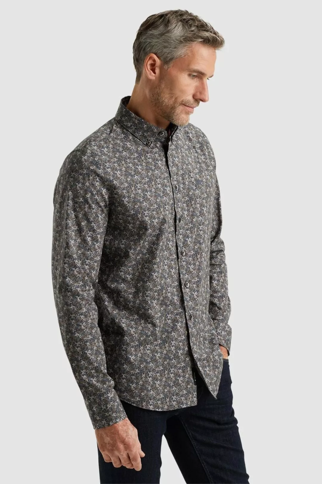 Vanguard Langarmshirt Long Sleeve Shirt Print on poplin günstig online kaufen