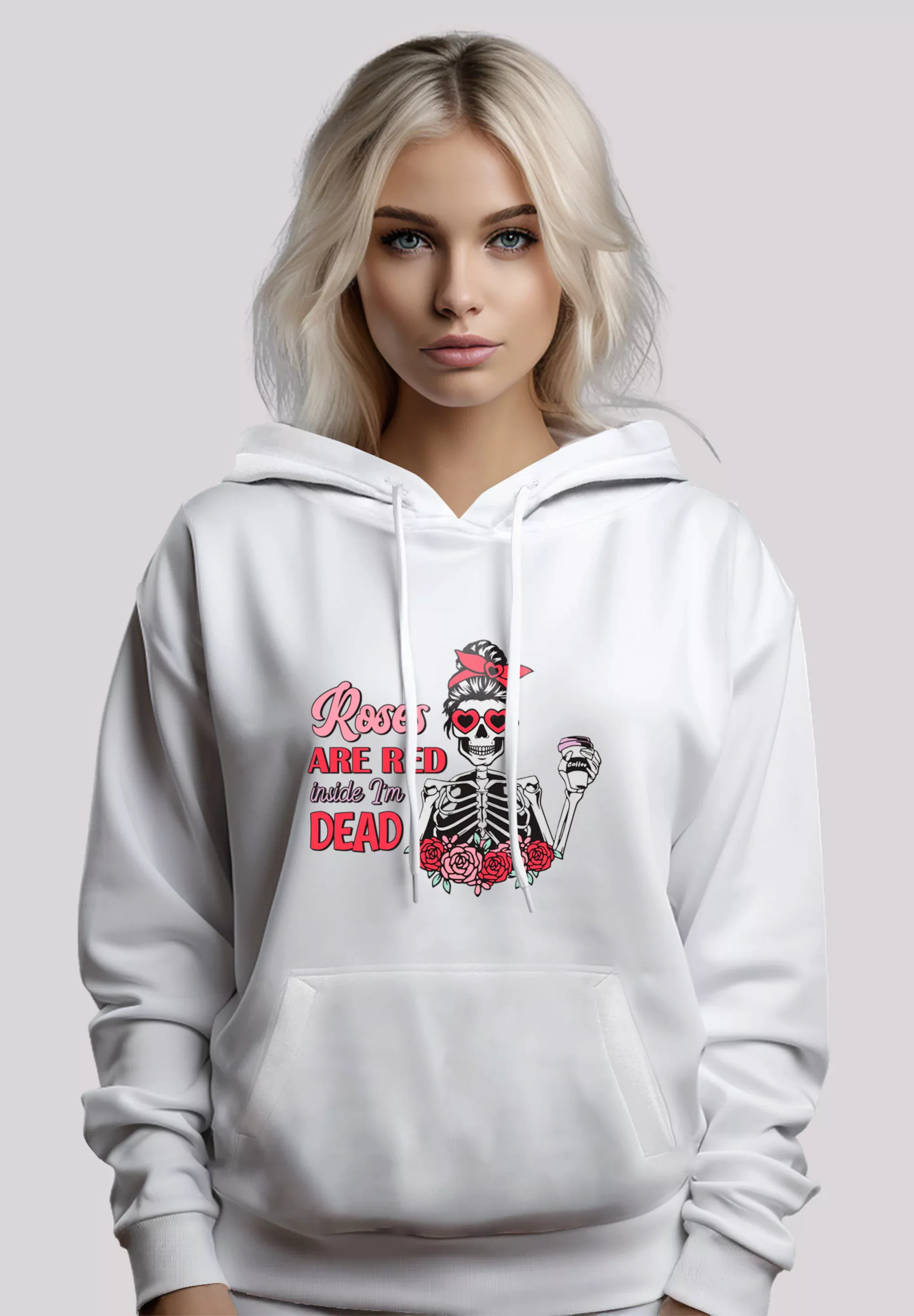 F4NT4STIC Kapuzenpullover "Anti Valentinstag Roses are red", Premium Qualit günstig online kaufen