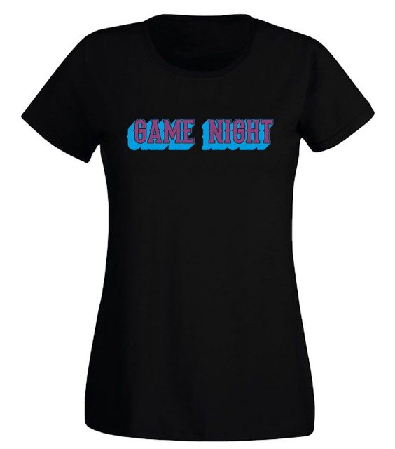 G-graphics T-Shirt Damen T-Shirt - Game night Slim-fit-Shirt, mit Frontprin günstig online kaufen