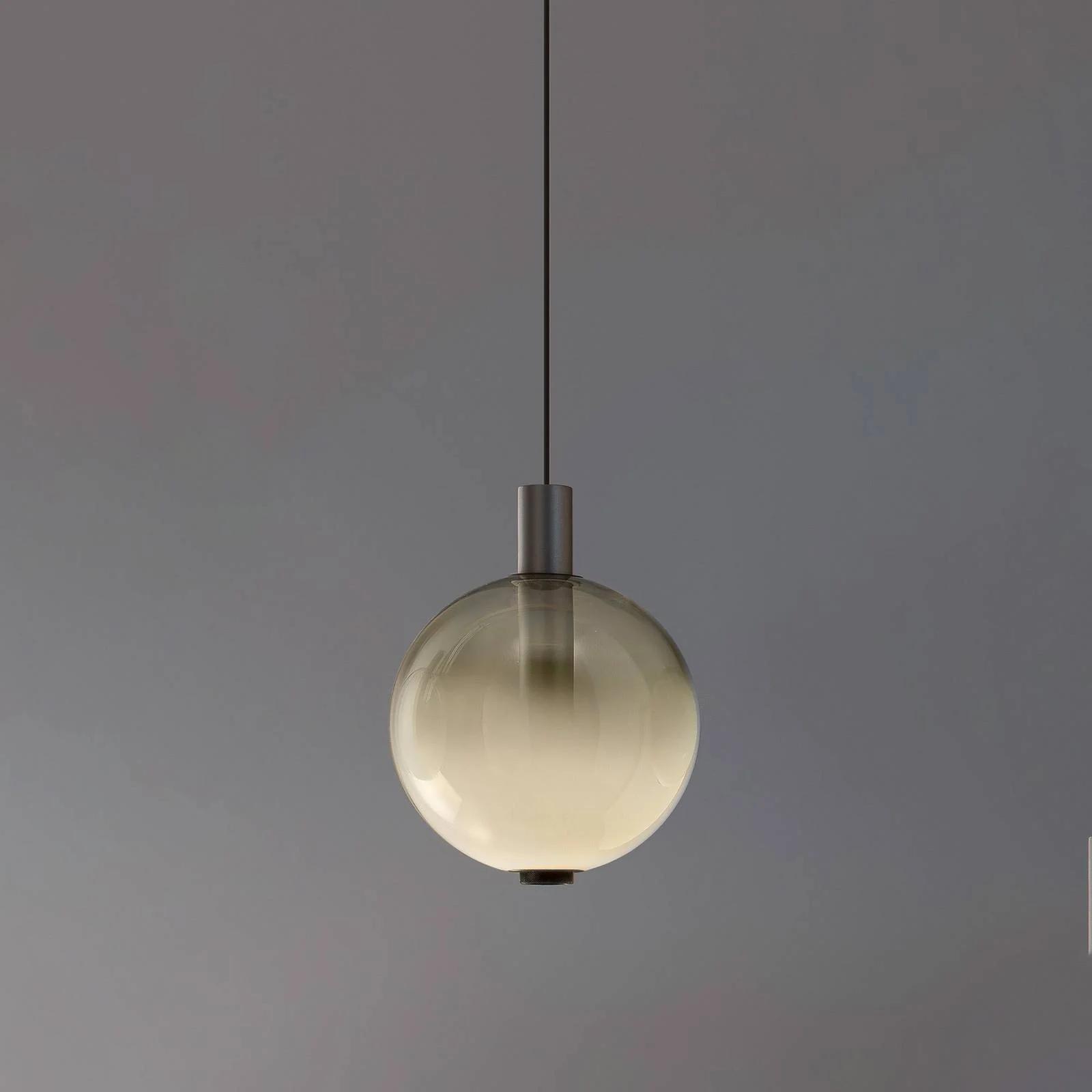 OLEV LED-Hängeleuchte BEAM STICK NUANCE, grau, Ø 20 cm, 927 günstig online kaufen