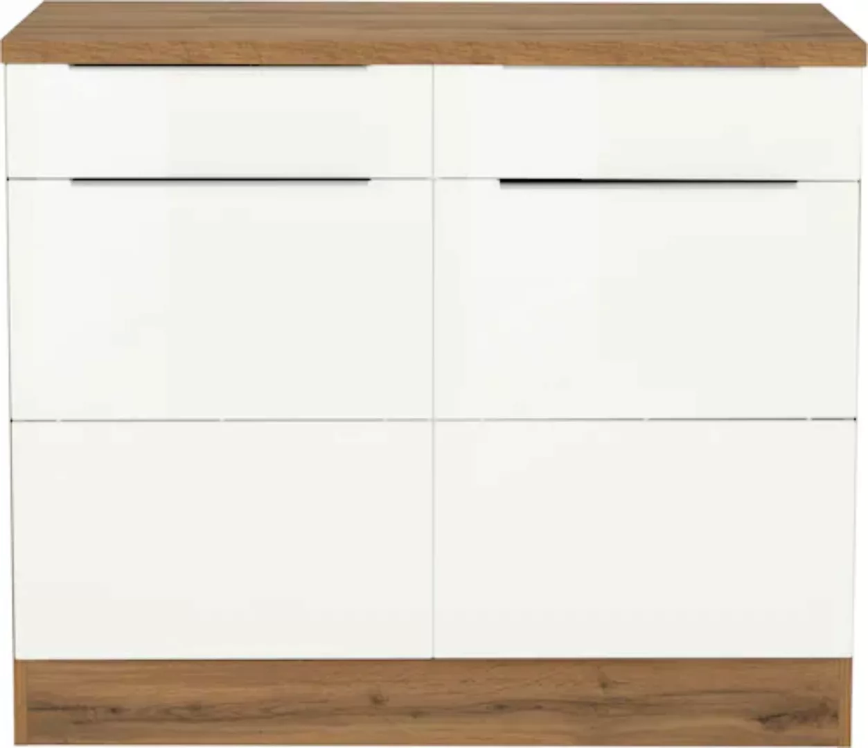 Kochstation Unterschrank "KS-Brindisi", 100 cm breit, viel Stauraum günstig online kaufen