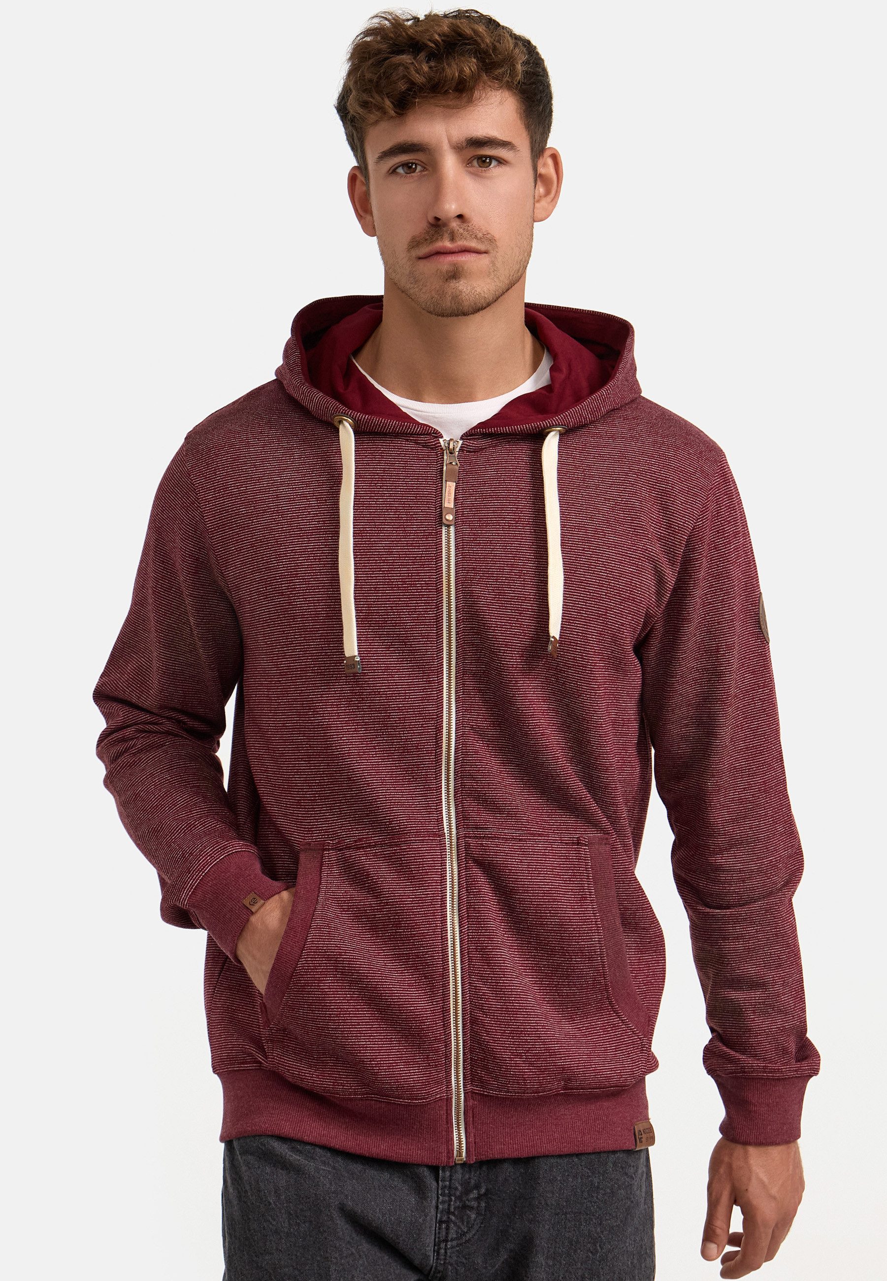 Indicode Sweatjacke INBaustian mit kuscheliger Innenseite günstig online kaufen