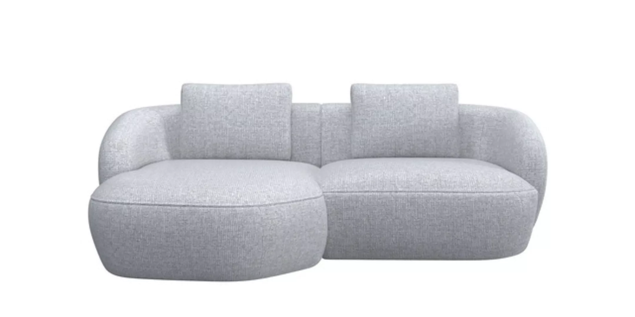 FLEXLUX Wohnlandschaft »Torino, rund, L-Form, Sofa-Ecke mit Recamiere, Long günstig online kaufen