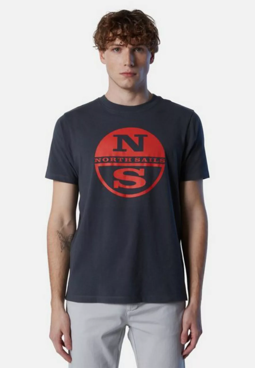 North Sails T-Shirt T-Shirt mit Maxi-Logo-Aufdruck mit klassischem Design günstig online kaufen