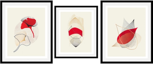 queence Bild »Set Halka«, (1 St.), gerahmt günstig online kaufen
