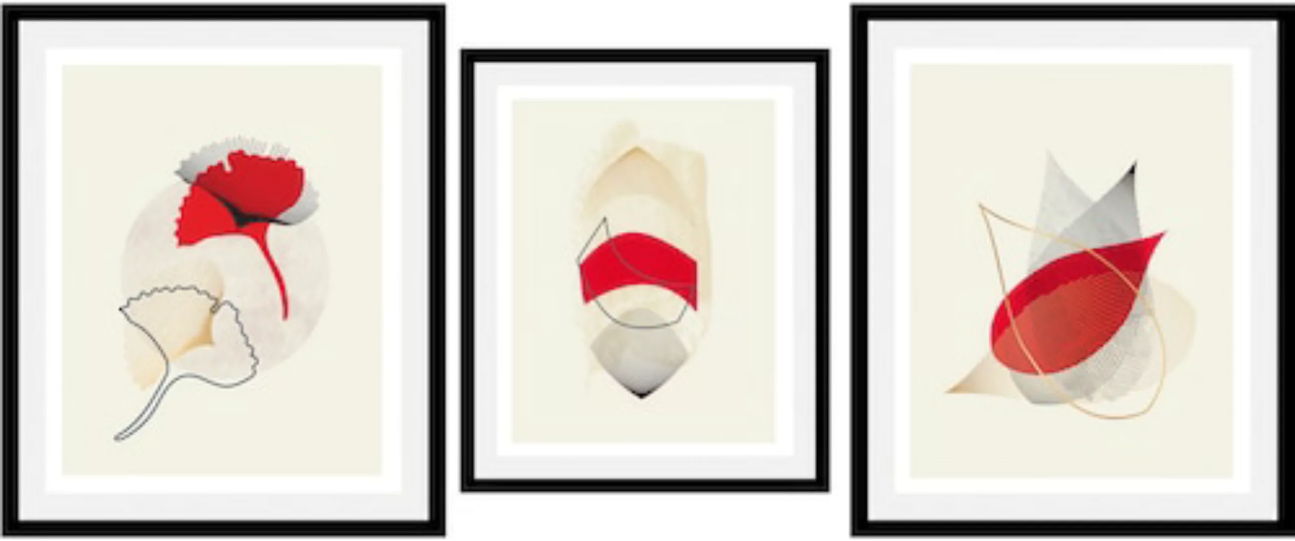queence Bild »Set Halka«, (1 St.), gerahmt günstig online kaufen