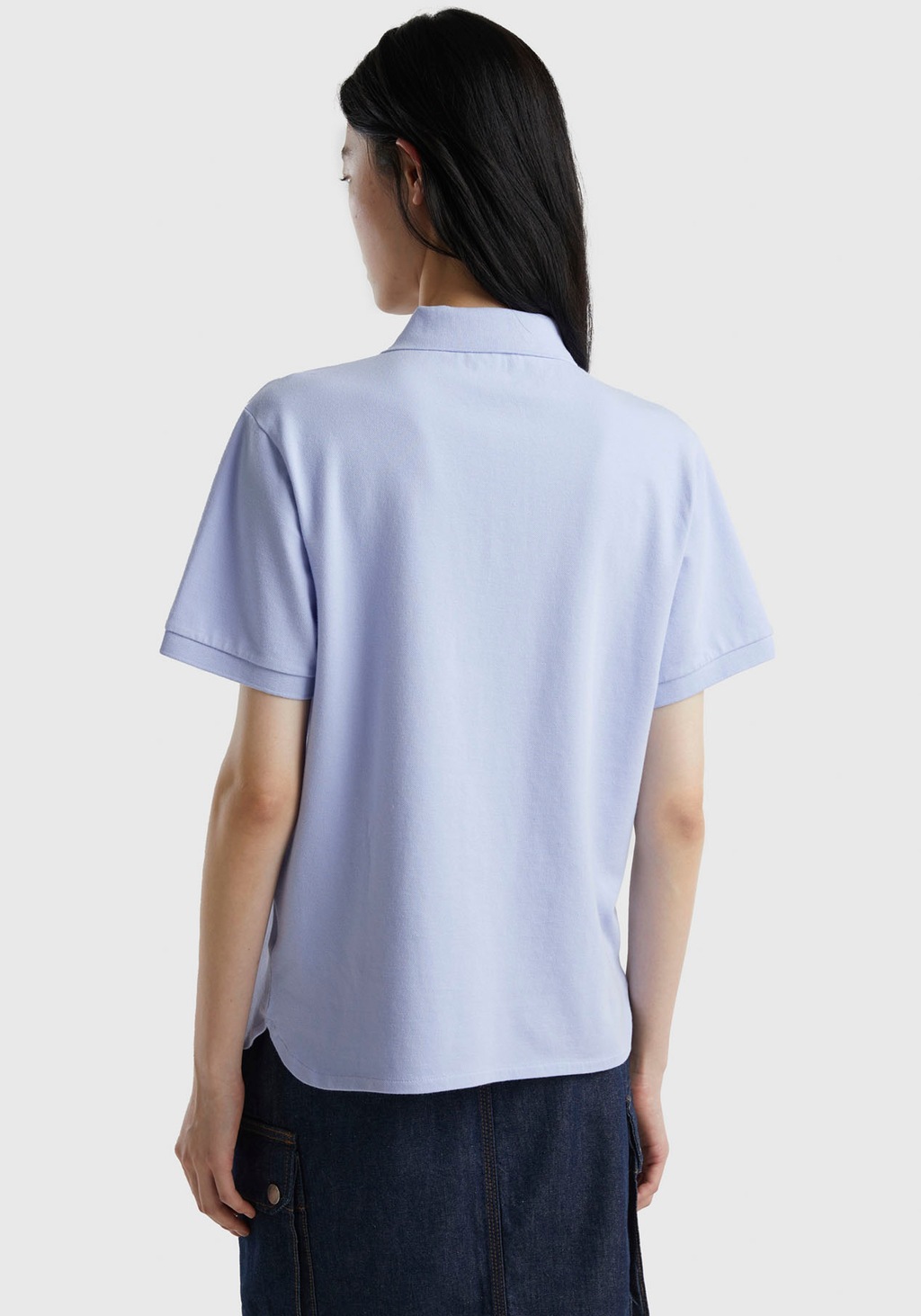 United Colors of Benetton Poloshirt mit perlmuttfarbenen Knöpfen günstig online kaufen
