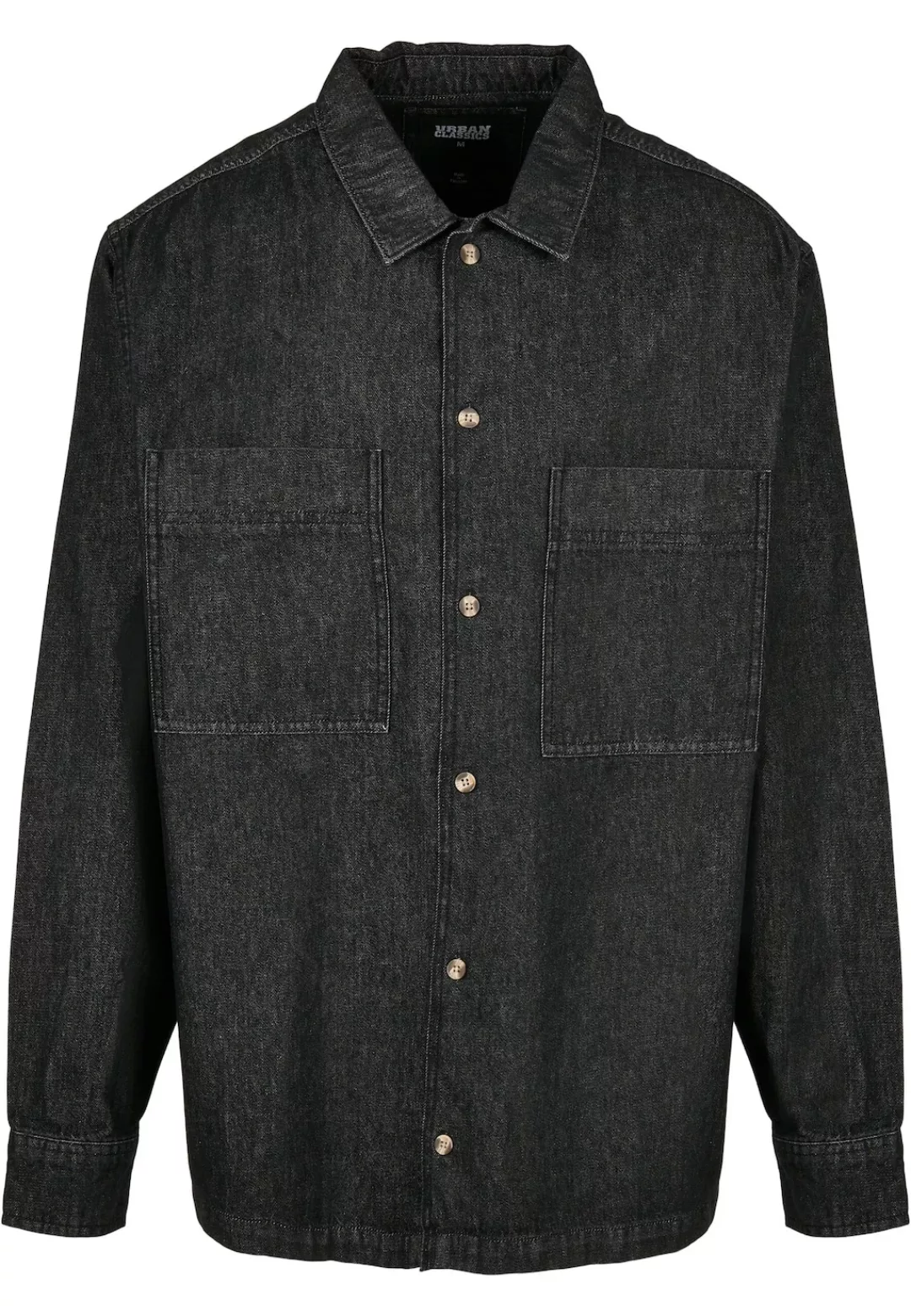 URBAN CLASSICS Langarmhemd "Urban Classics Herren Oversized Denim Shirt", ( günstig online kaufen