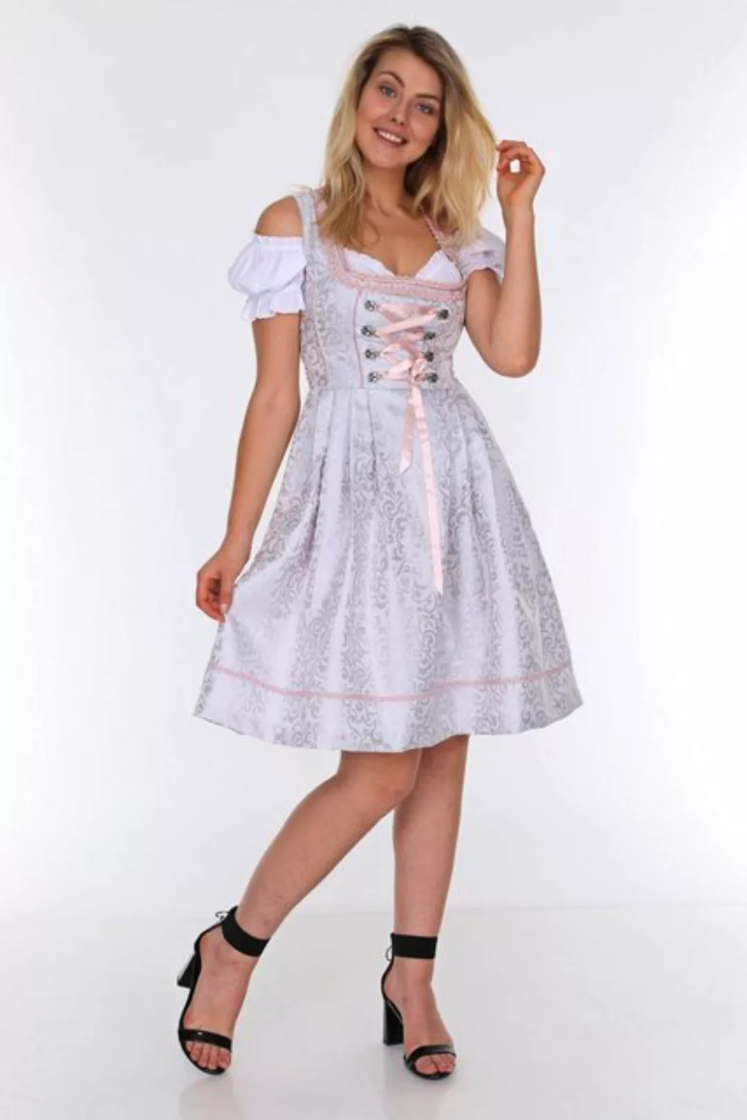 Trachtl Dirndl Trachtl-Lifos Diana Grau 3 tlg. günstig online kaufen