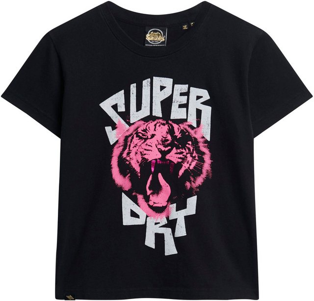 Superdry Kurzarmshirt LO-FI ROCK GRAPHIC FITTED TEE günstig online kaufen