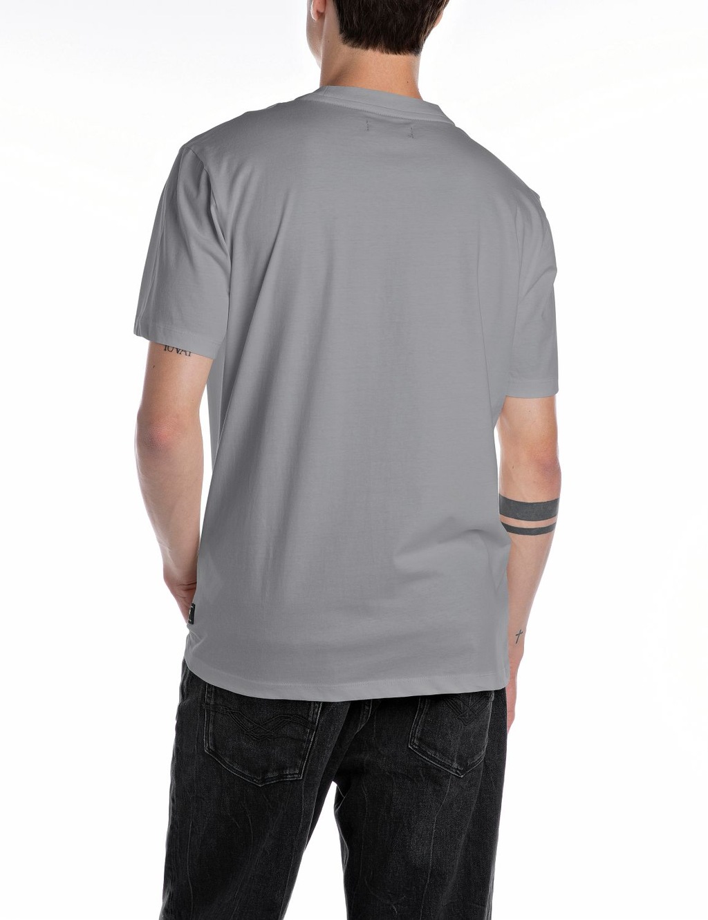 Replay Herren Rundhals T-Shirt BASIC JERSEY 30/1 Regular Fit günstig online kaufen