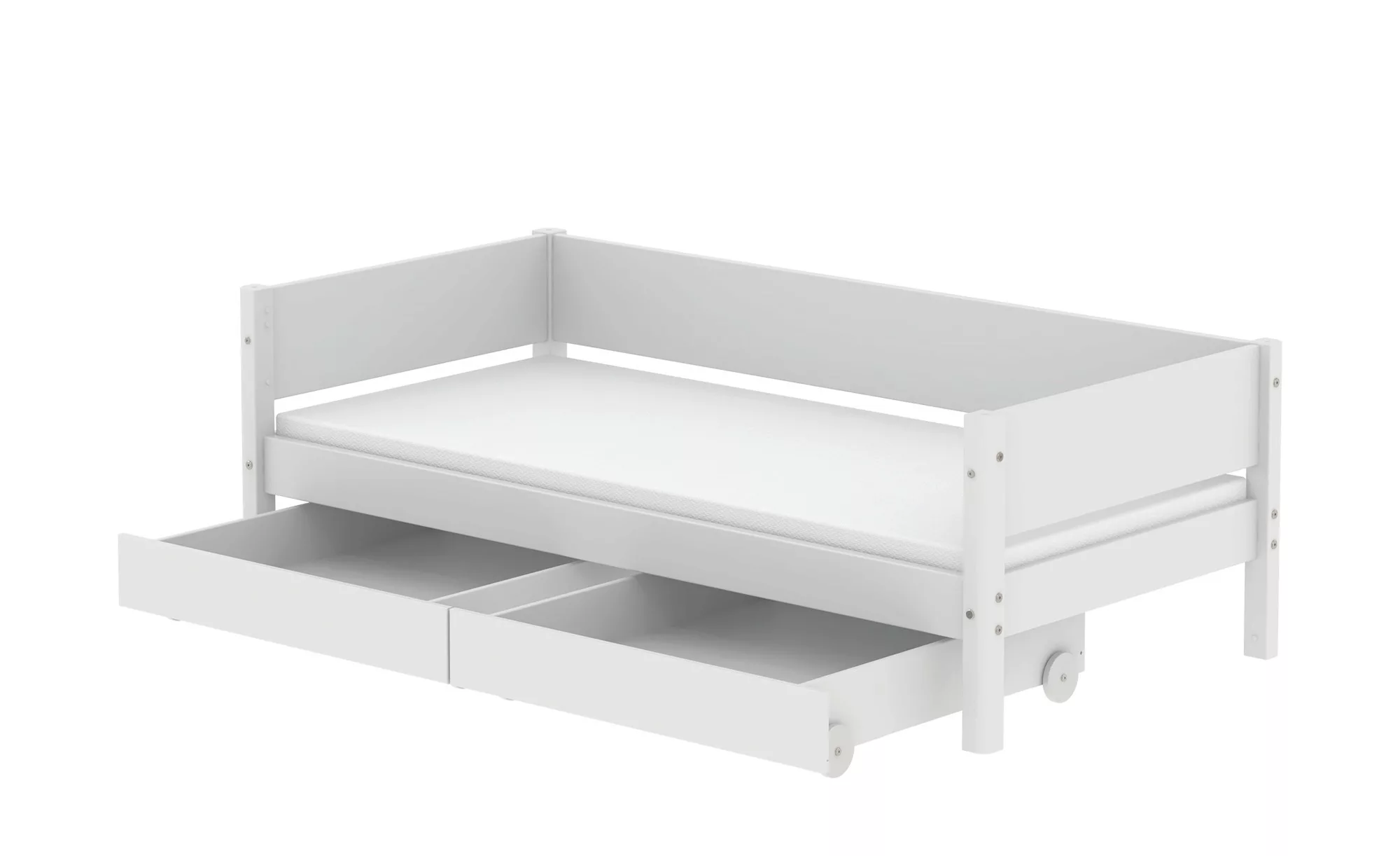 FLEXA Einzelbett mit 2 Schubkästen  Flexa White ¦ weiß ¦ Maße (cm): B: 210 günstig online kaufen