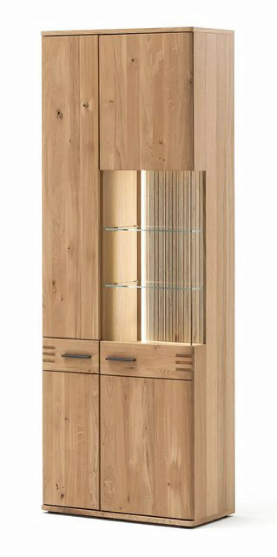 Woodford Kombi-Vitrine  Monta ¦ holzfarben ¦ Maße (cm): B: 75 H: 208 T: 37. günstig online kaufen