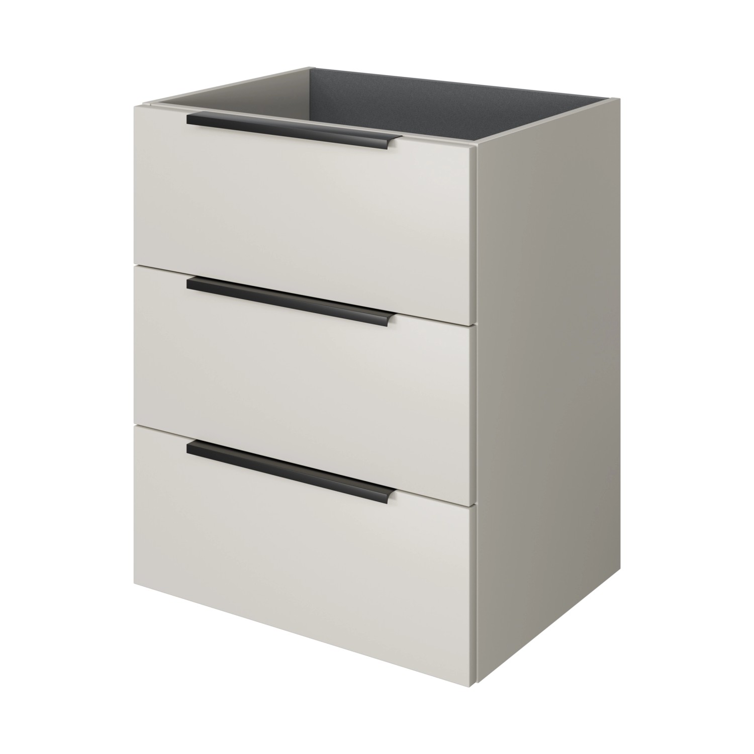 Pelipal Waschbeckenunterschrank Quantum 07 Kaschmir Matt 59 cm 3 Auszüge günstig online kaufen