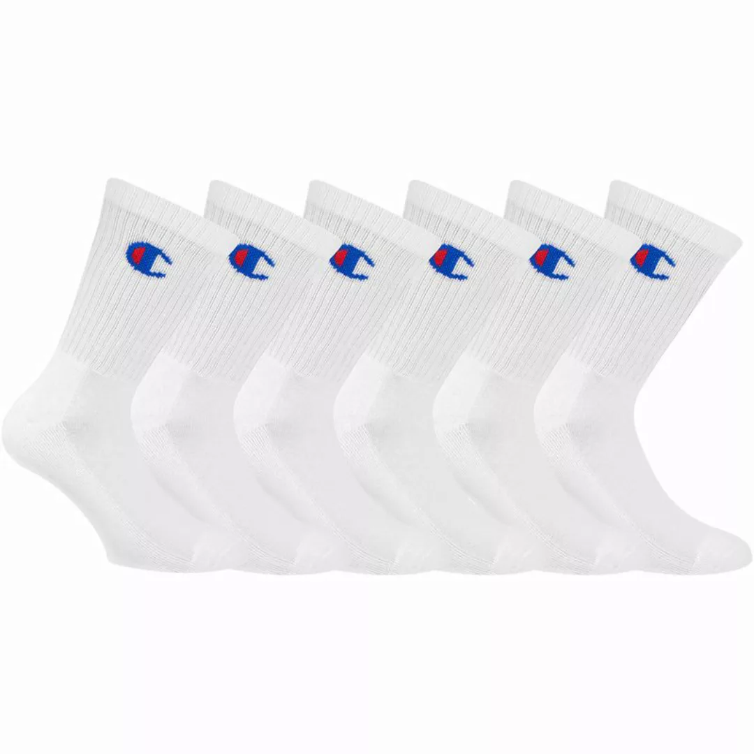 Champion Unisex Socken, 6 Paar - Crew Socken Legacy, 35-46 Weiß EU 39-42 günstig online kaufen
