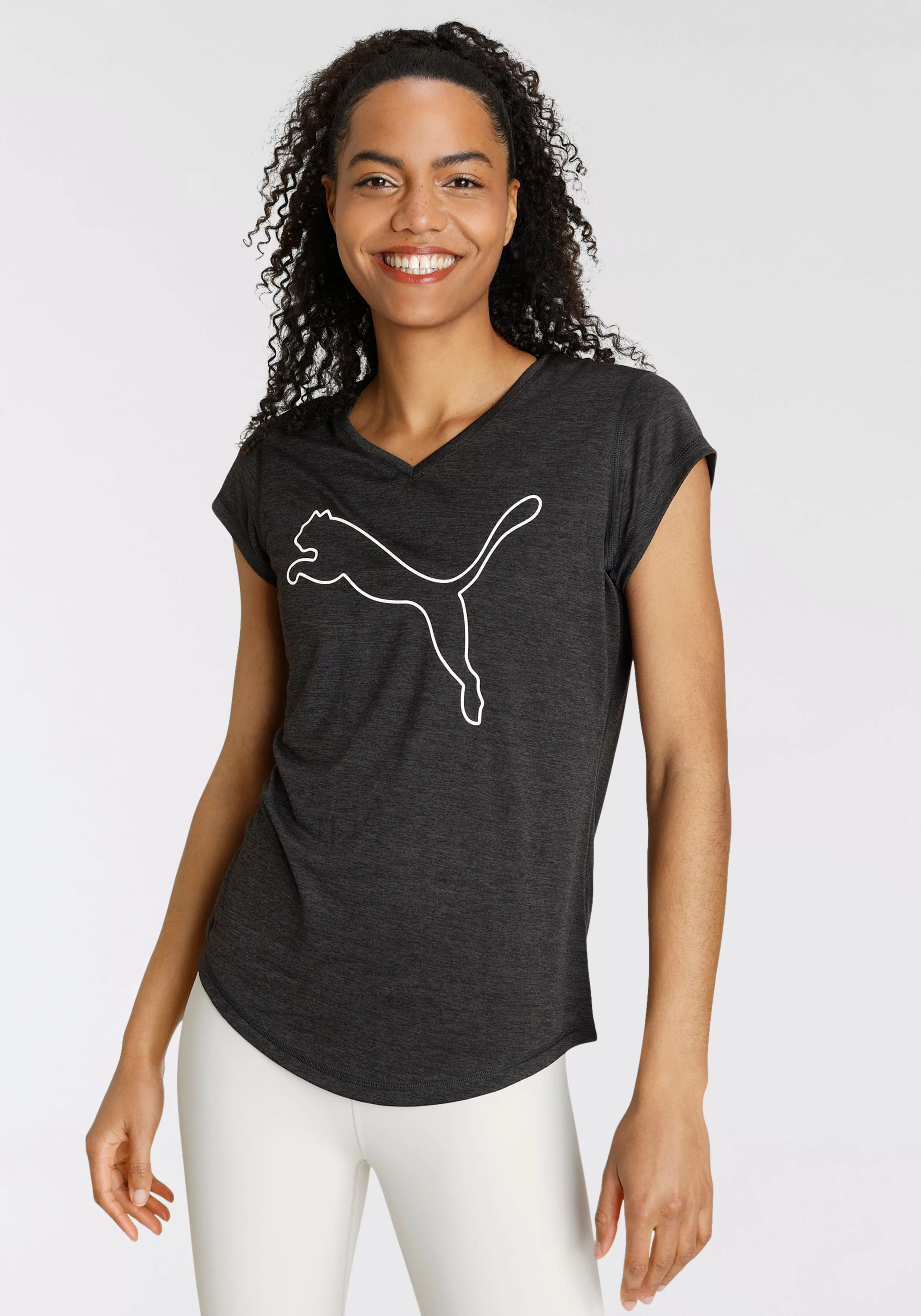 PUMA Trainingsshirt "TRAIN FAVORITE HEATHER CAT TEE" günstig online kaufen