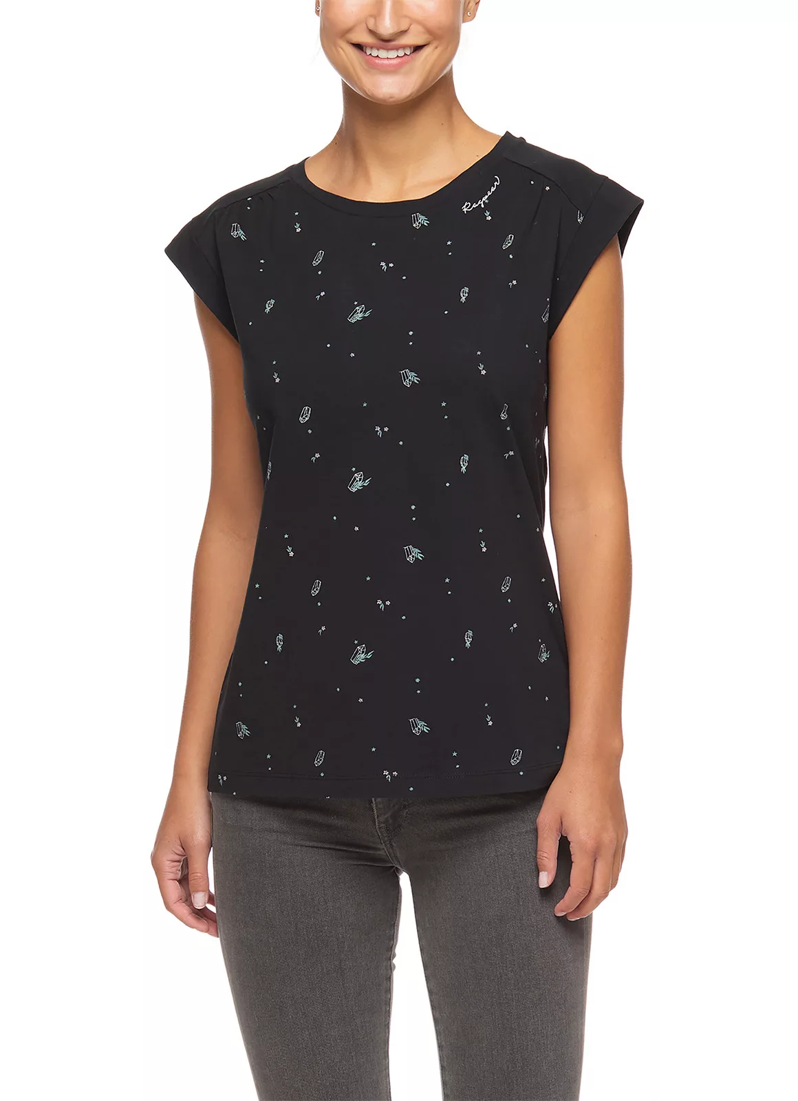 Ragwear Top Petulla Crystal Organic black günstig online kaufen