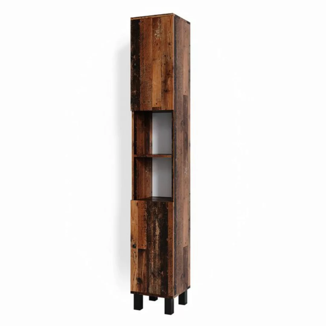 Vicco Hochschrank Fynn, Eiche rustikal, 30 x 190 cm günstig online kaufen