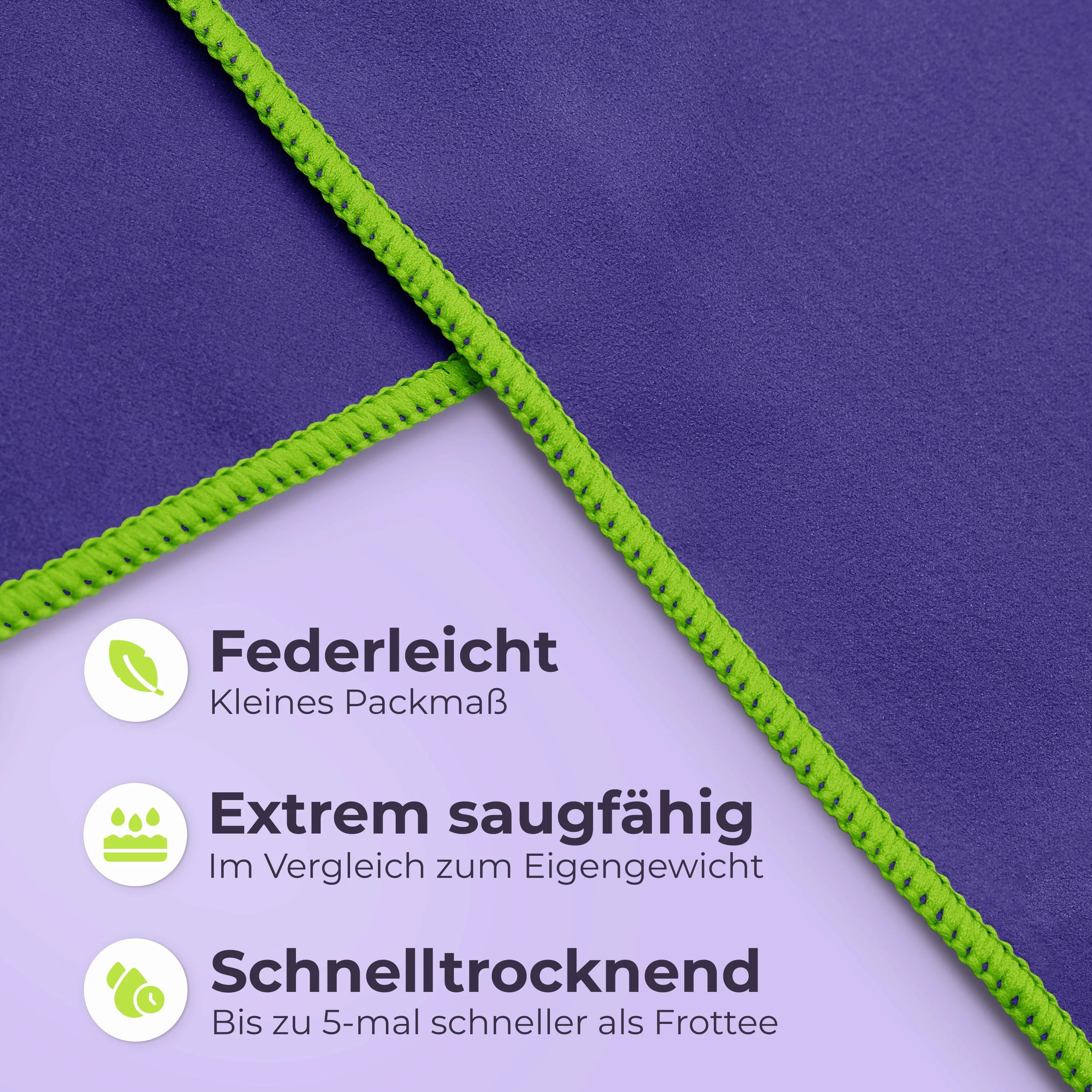 NirvanaShape Reisehandtuch Mikrofaser Handtuch, Badehandtuch, Reisehandtuch günstig online kaufen