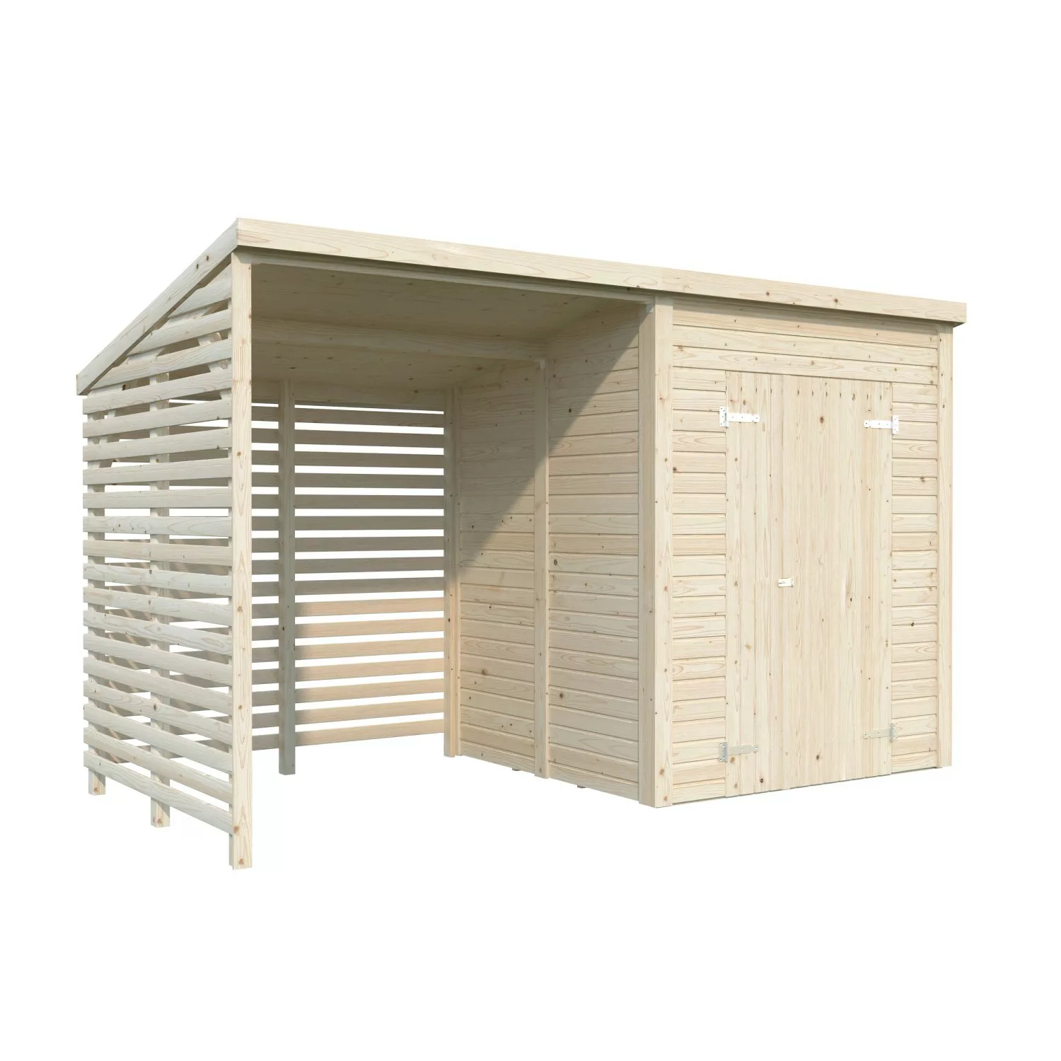 Palmako Gerätehaus Leif Naturbelassen 370 cm x 170 cm günstig online kaufen