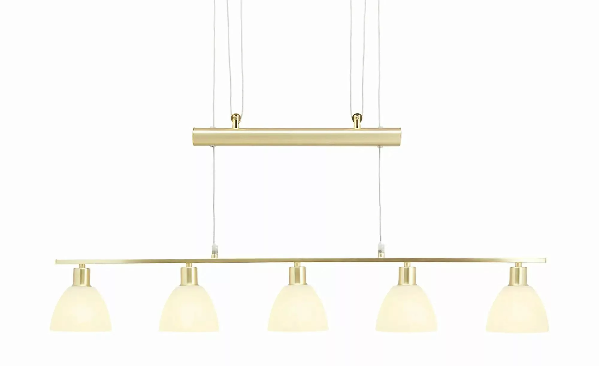 KHG Pendelleuchte, 5-flammig ¦ gold ¦ Maße (cm): B: 95,5 H: 150 T: 12 Lampe günstig online kaufen