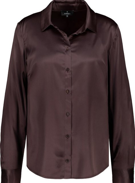 Monari Blusenshirt Satin-Bluse espresso günstig online kaufen