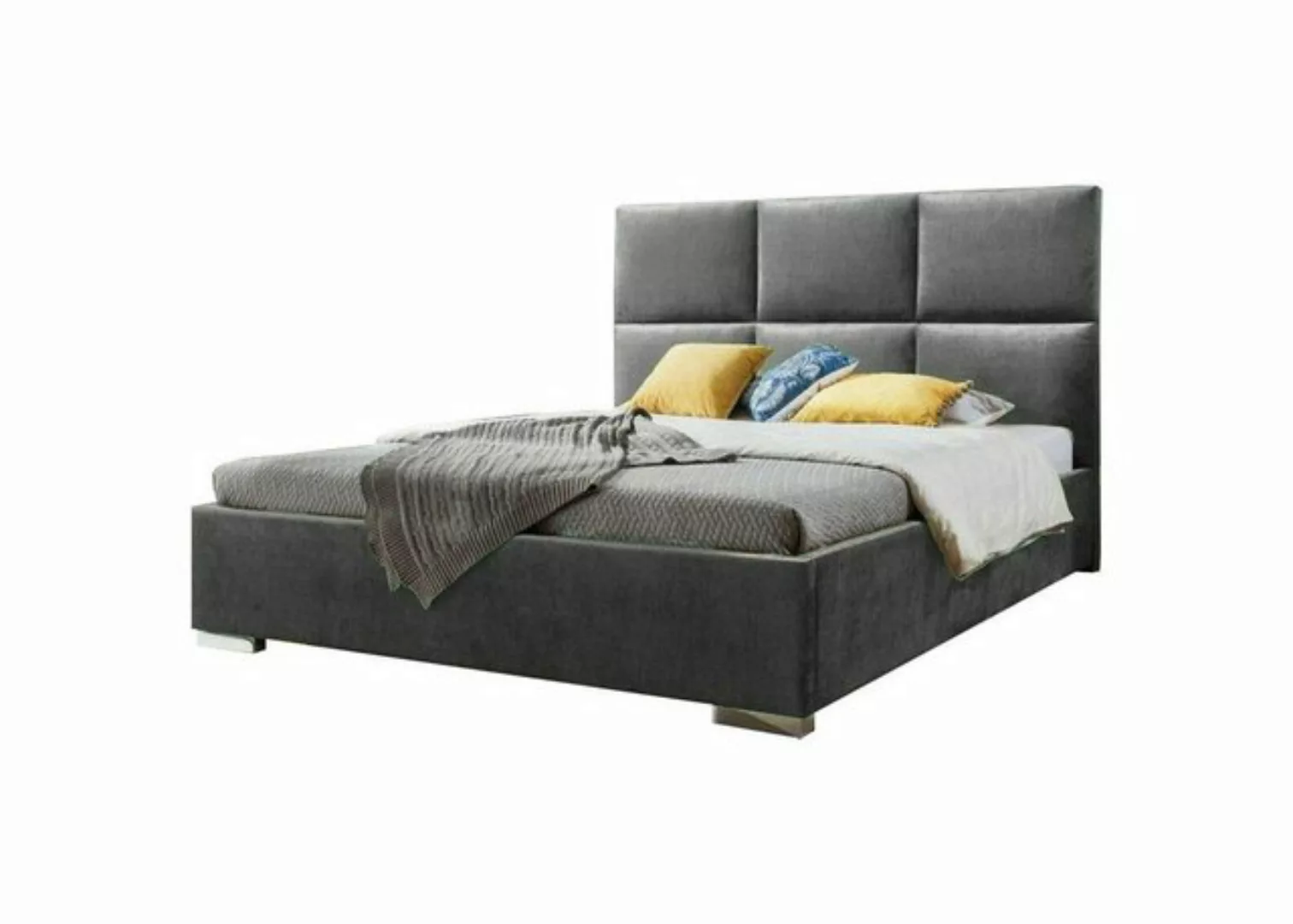 Xlmoebel Bett Moderne Chesterfield Schlafzimmer Betten Textil Stoff (Bett), günstig online kaufen