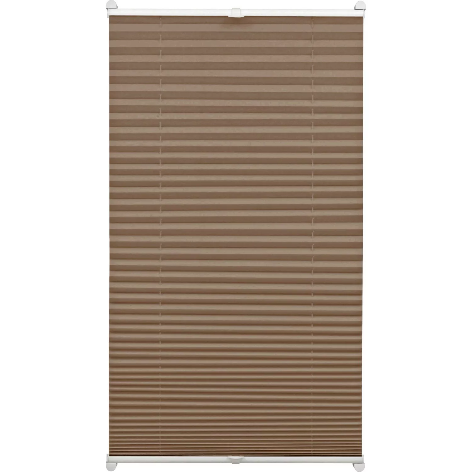 Gardinia EasyFix Plissee mit 2 Bedienschienen 70 cm x 130 cm Taupe günstig online kaufen