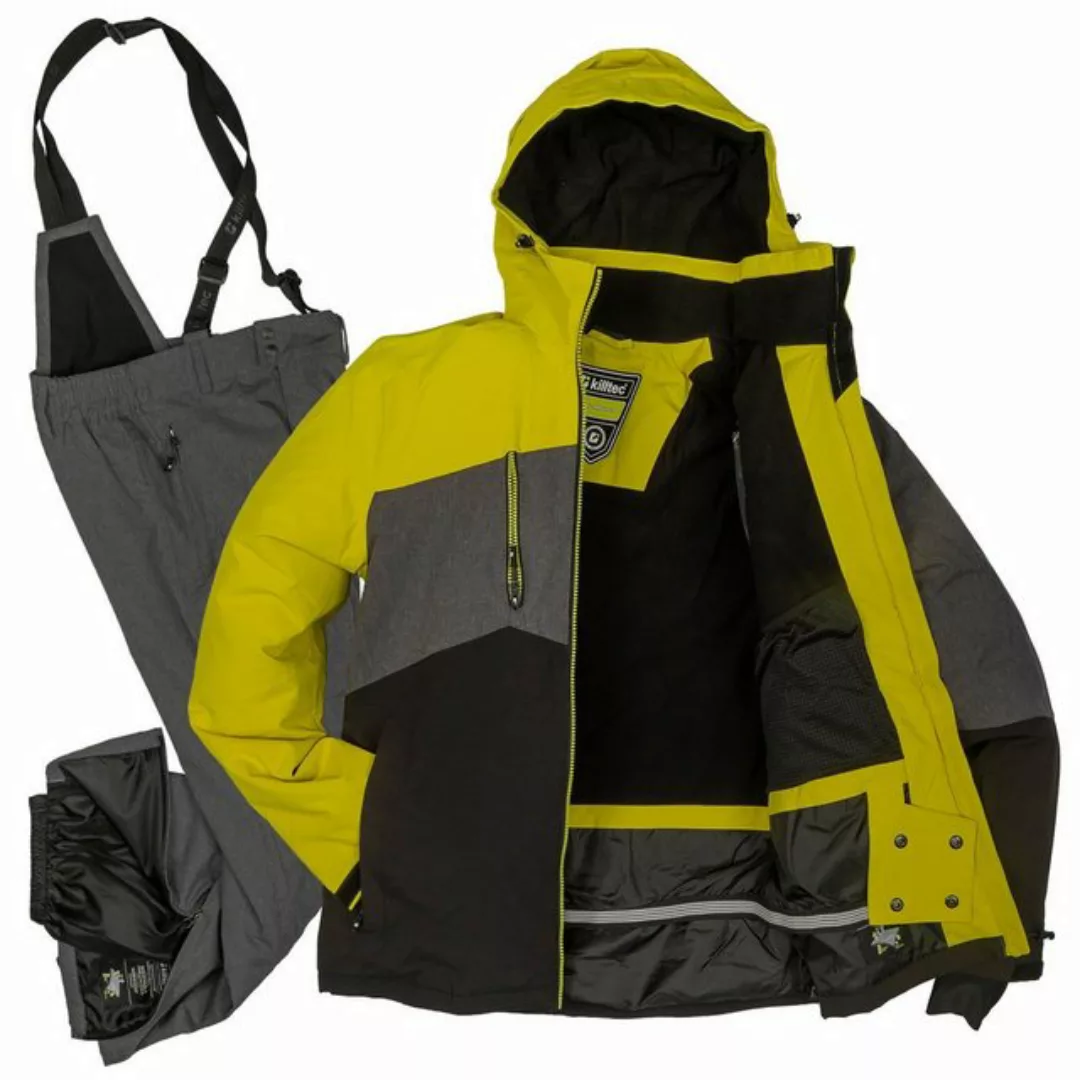 Killtec Skianzug Herren Skijacke + Skihose (limette/ anthrazit, Gr. S) günstig online kaufen