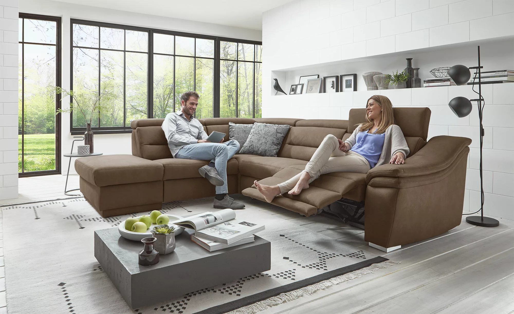 meinSofa Ecksofa  Ivonne-S ¦ braun ¦ Maße (cm): B: 294 H: 84 T: 245.0 Polst günstig online kaufen