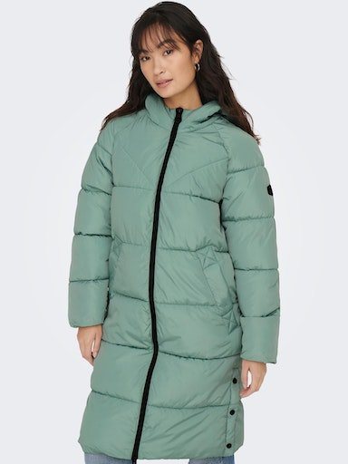 ONLY Steppmantel ONLAMANDA LONG PUFFER COAT mit Kapuze günstig online kaufen